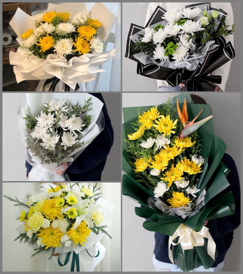 山东青岛莱西市店埠镇葛家泊村白事花束代送